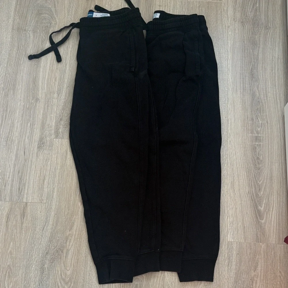 Old Navy Black Jogger Sweatpants with Blue Label